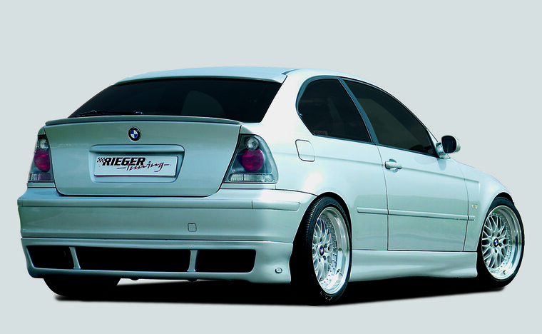 Rieger Tuning achterbumper verlenging BMW 3-serie E46