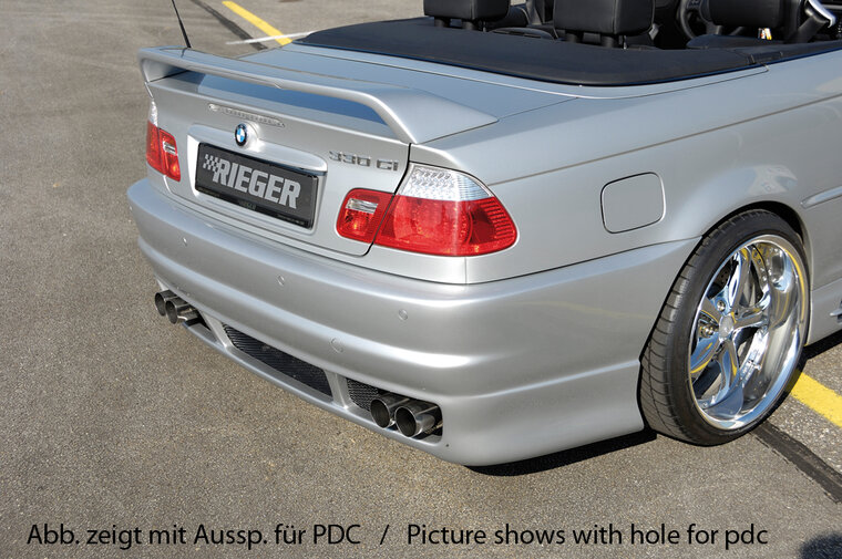 Rieger Tuning achterbumper BMW 3-serie E46
