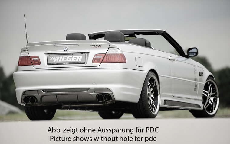 Rieger Tuning achterbumper BMW 3-serie E46