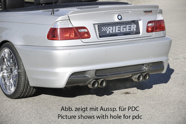 Rieger Tuning achterbumper BMW 3-serie E46