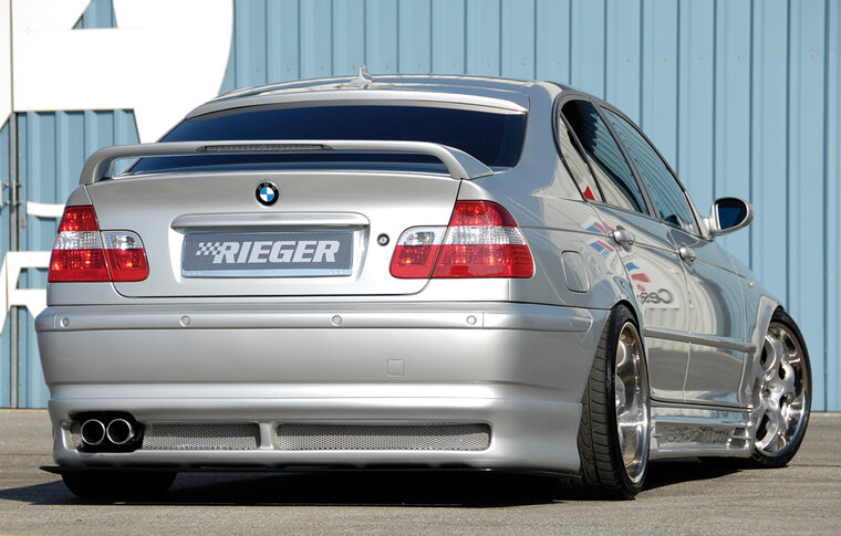 Rieger Tuning achterbumper verlenging BMW 3-serie E46 Compact