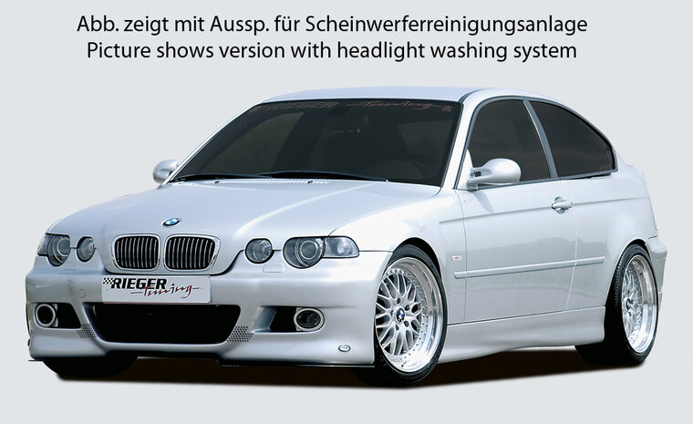Rieger Tuning voorbumper BMW 3-serie E46 Compact