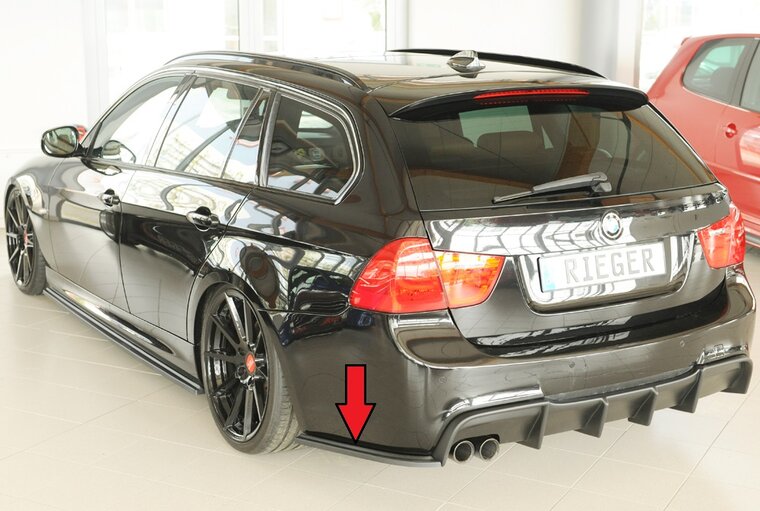 Rieger Tuning achterbumper aanzetstuk lateraal, links BMW 3-Serie E90