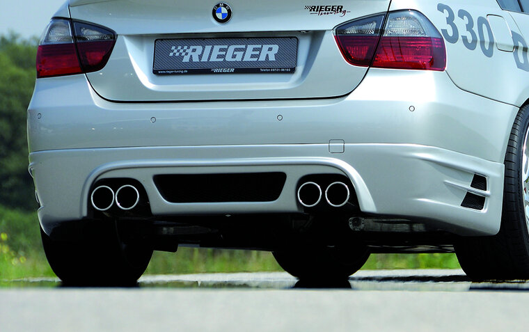 Rieger Tuning achterbumper verlenging 335i BMW 3-Serie E90