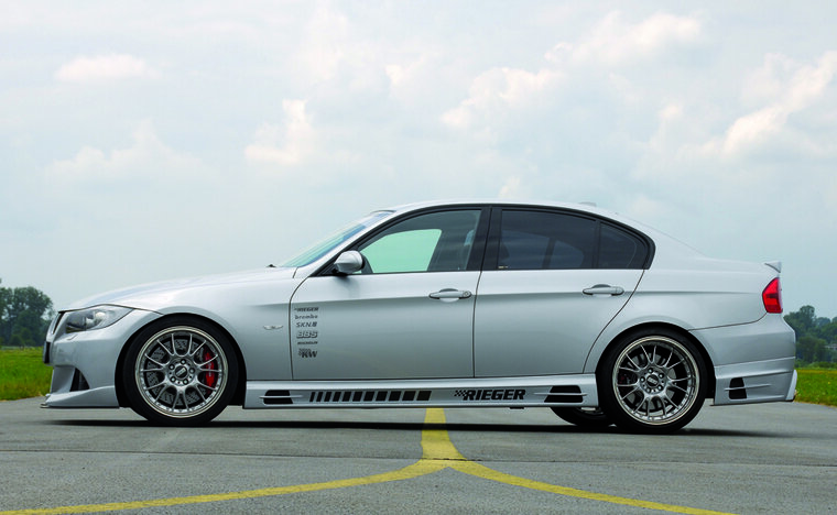 Rieger Tuning achterbumper verlenging BMW 3-Serie E90