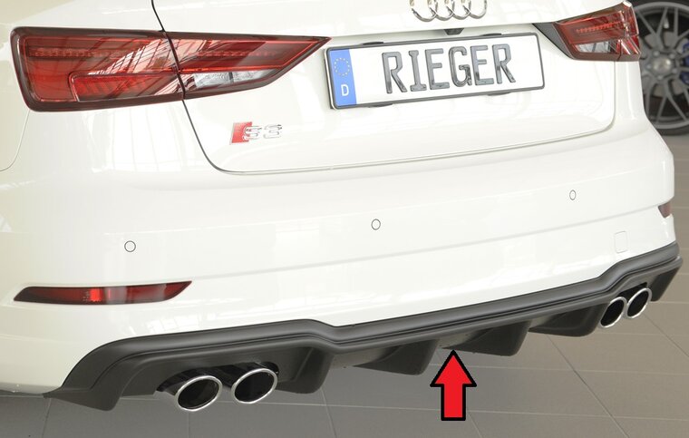 Rieger Tuning diffuser (type: 56808) Audi A3 / S3 [8V]