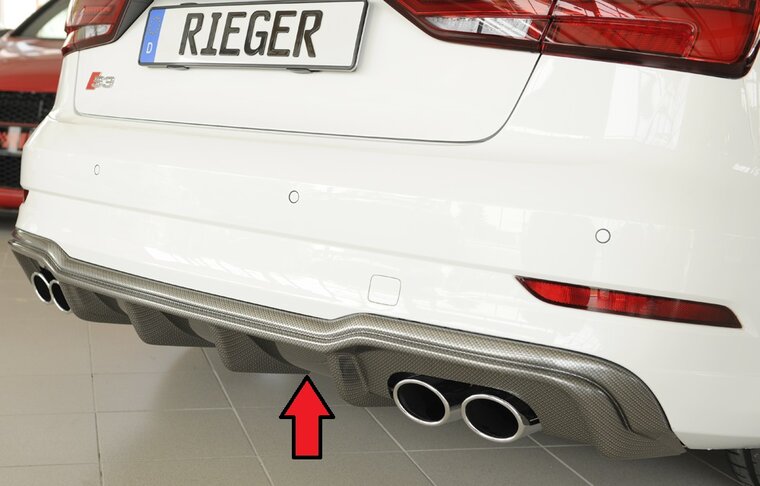 Rieger Tuning diffuser (type: 99368) Audi A3 / S3 [8V]