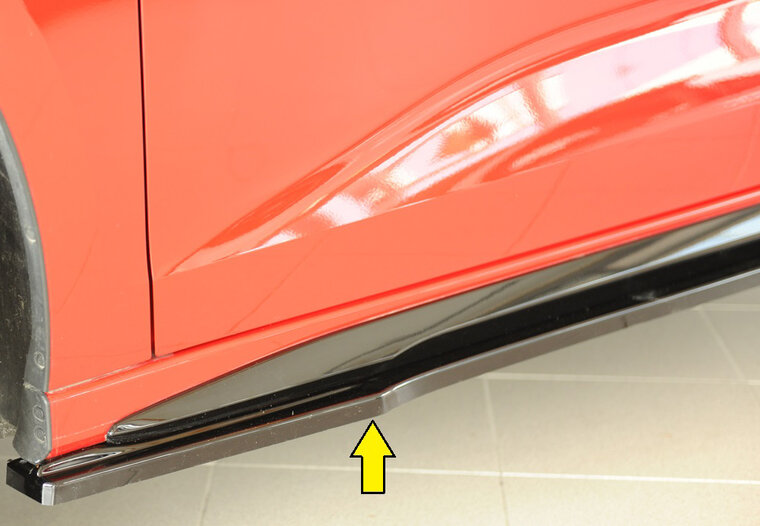 Rieger Tuning sideskirt aanzetstuk Links Audi A3 / S3 [GY]