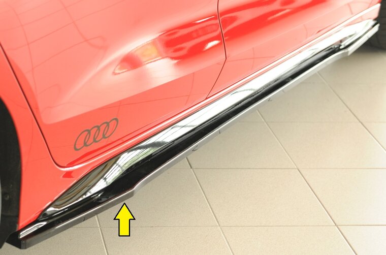 Rieger Tuning sideskirt aanzetstuk Rechts Audi A3 / S3 [GY]