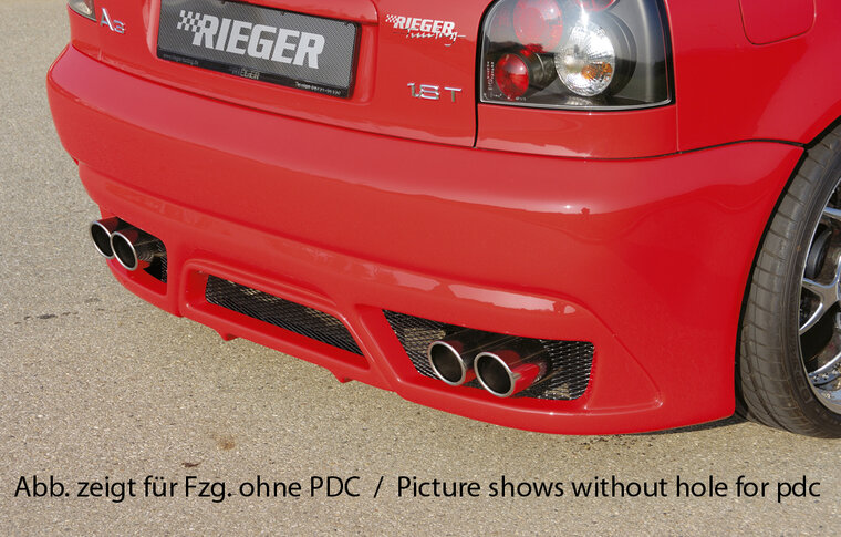 Rieger Tuning achterbumper nieuw ontwerp Audi A3 [8L]