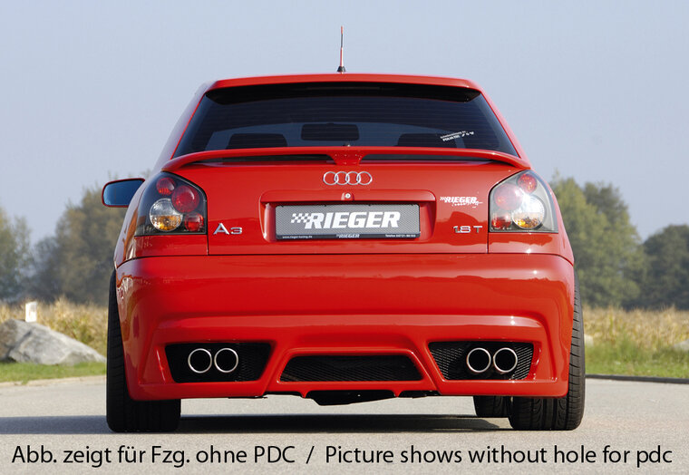 Rieger Tuning achterbumper nieuw ontwerp Audi A3 [8L]