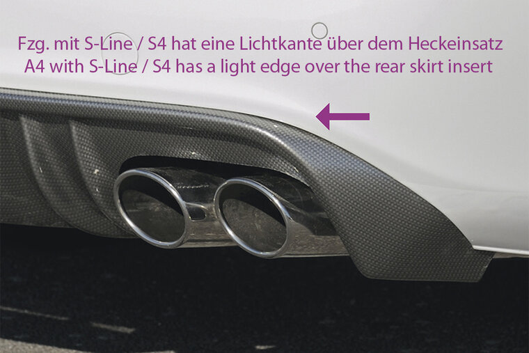Rieger Tuning diffuser Audi A4 / S4 [B8]