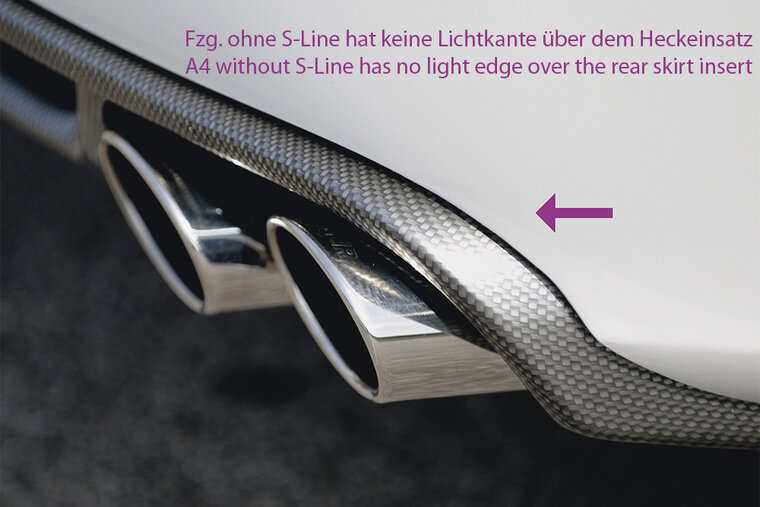 Rieger Tuning diffuser Audi A4 / S4 [B8]