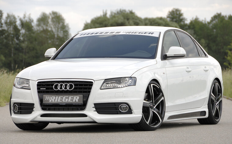 Rieger Tuning voorbumper spoiler lip Audi A4 / S4 [B8]