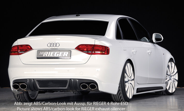 Rieger Tuning achterbumper verlenging Audi A4 / S4 [B8]