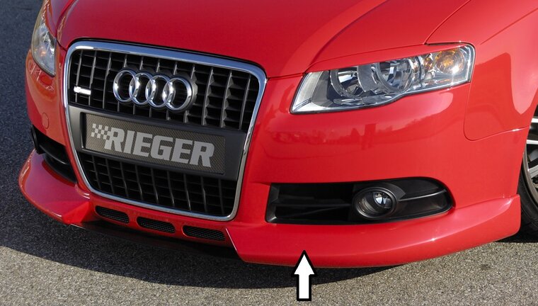 Rieger Tuning voorbumper spoiler lip Audi A4 [B6/B7]