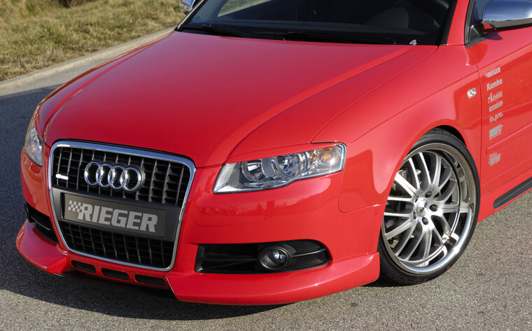Rieger Tuning voorbumper spoiler lip Audi A4 [B6/B7]