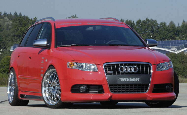 Rieger Tuning voorspoiler lip Audi A4 [B6/B7]