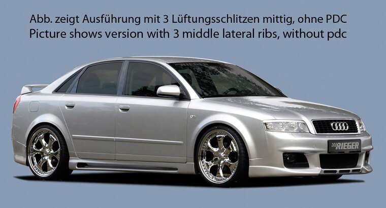 Rieger Tuning voorbumper nieuw design Audi A4 [B6/B7]