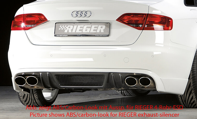 Rieger Tuning achterbumper verlenging Audi A4 [B8]