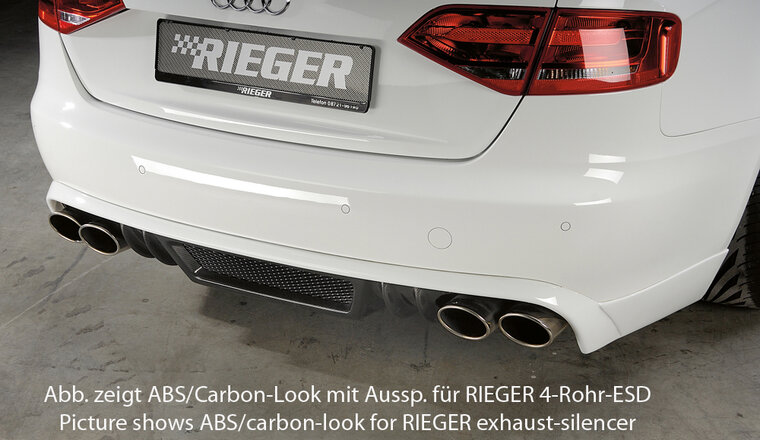 Rieger Tuning achterbumper verlenging Audi A4 [B8]