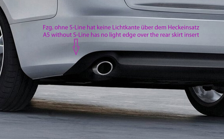 Rieger Tuning achterbumper verlenging Audi A5 / S5 [B8]