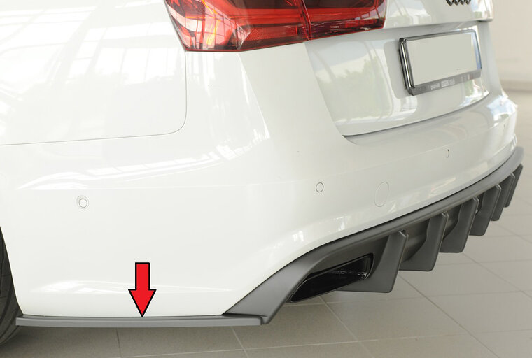 Rieger Tuning achterbumper aanzetstuk lateraal, links Audi A6 / S6 [C7/4G]
