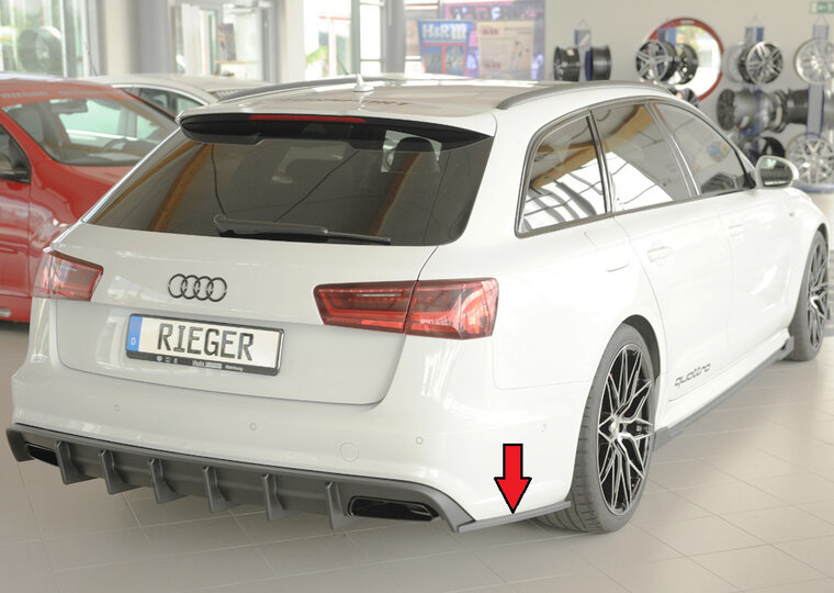 Rieger Tuning achterbumper aanzetstuk lateraal, rechts Audi A6 / S6 [C7/4G]