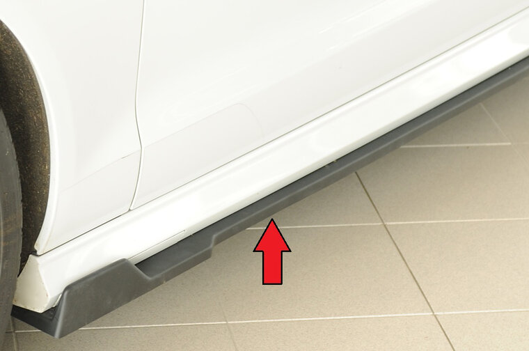 Rieger Tuning sideskirt aanzetstuk Links Audi A6 / S6 [C7/4G]