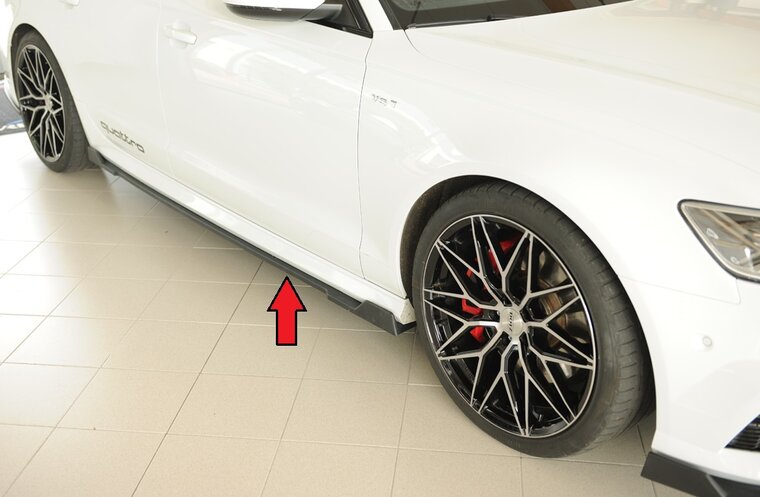 Rieger Tuning sideskirt aanzetstuk Rechts Audi A6 / S6 [C7/4G]