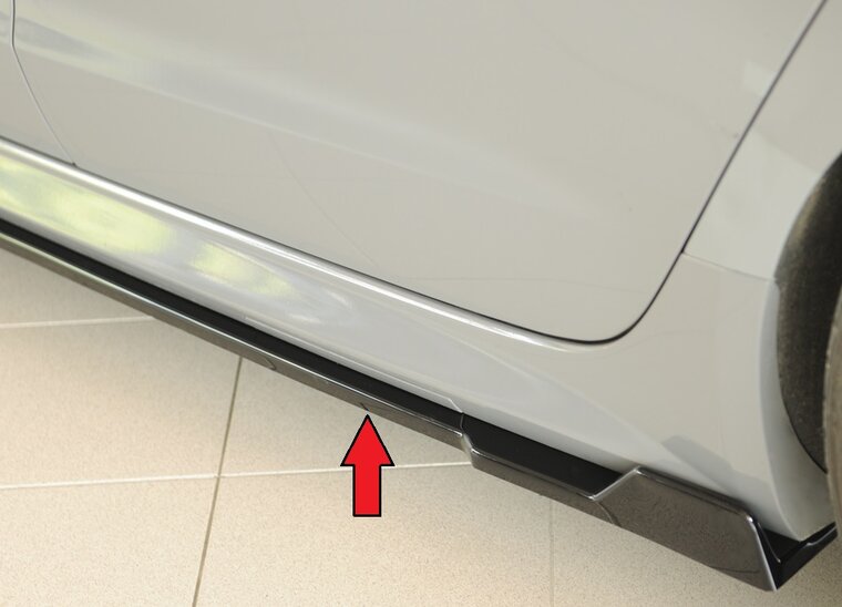 Rieger Tuning sideskirt aanzetstuk Links Audi A6 / S6 [C7/4G]