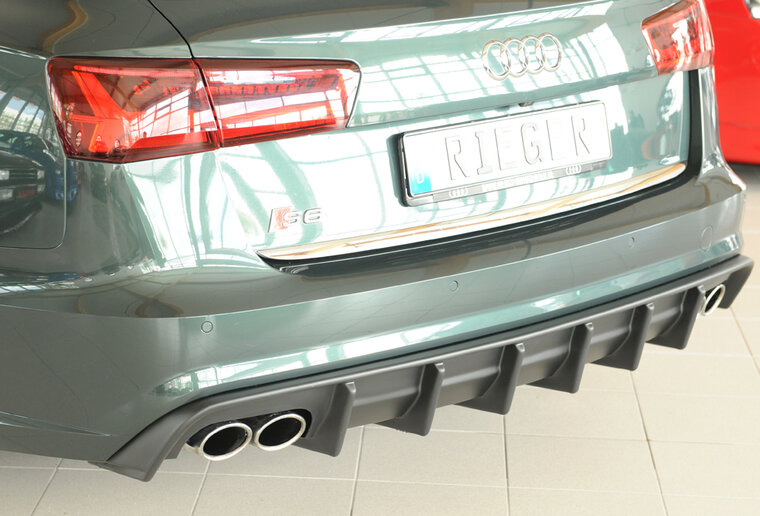 Rieger Tuning diffuser (voor auto's zonder trekhaak) Audi A6 / S6 [C7/4G]