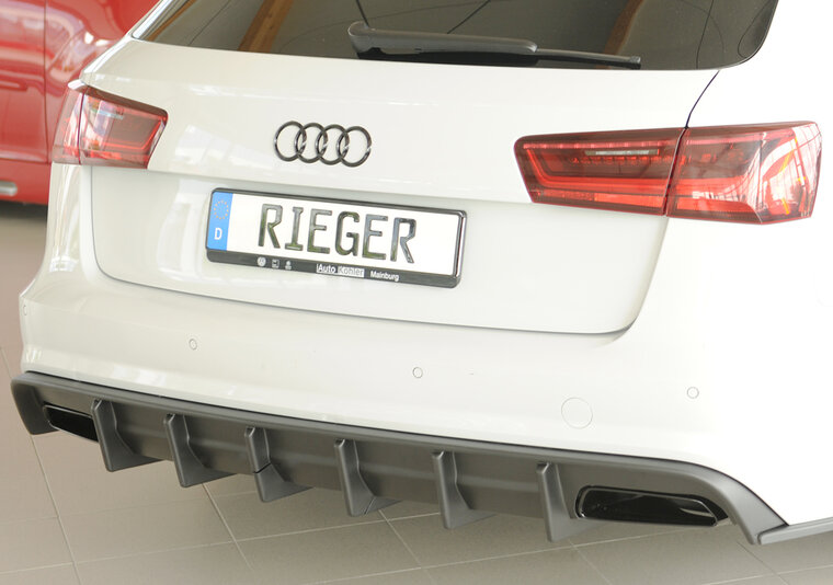 Rieger Tuning diffuser (voor auto's met trekhaak) Audi A6 / S6 [C7/4G]