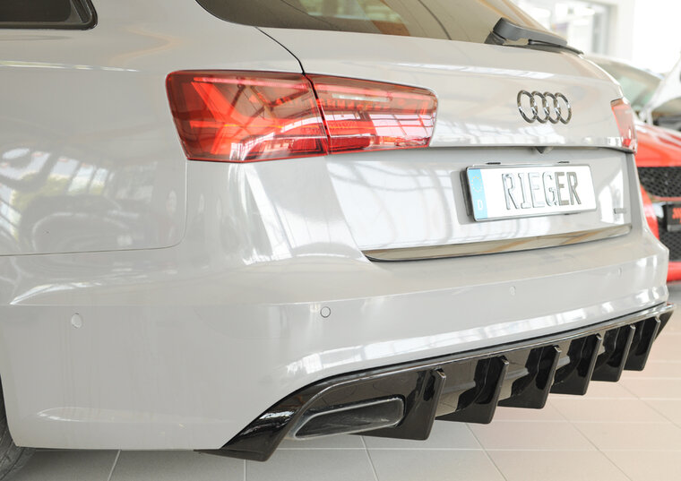Rieger Tuning diffuser (voor auto's zonder trekhaak) Audi A6 / S6 [C7/4G]