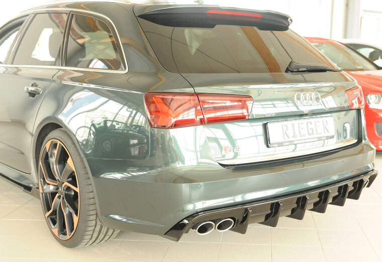 Rieger Tuning diffuser (voor auto's zonder trekhaak) Audi A6 / S6 [C7/4G]