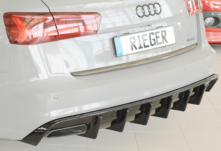 Rieger Tuning diffuser (voor auto's met trekhaak) Audi A6 / S6 [C7/4G]