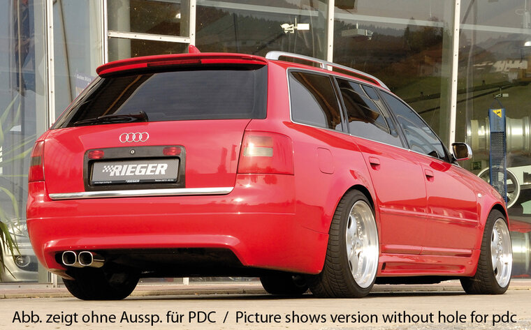 Rieger Tuning achterbumper verlenging S6-Look Audi A6 [4B]