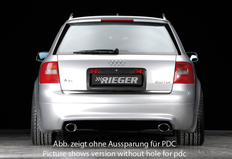 Rieger Tuning achterbumper verlenging S6-Look Audi A6 [4B]