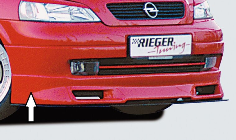Rieger Tuning voorspoiler lip Opel Astra G