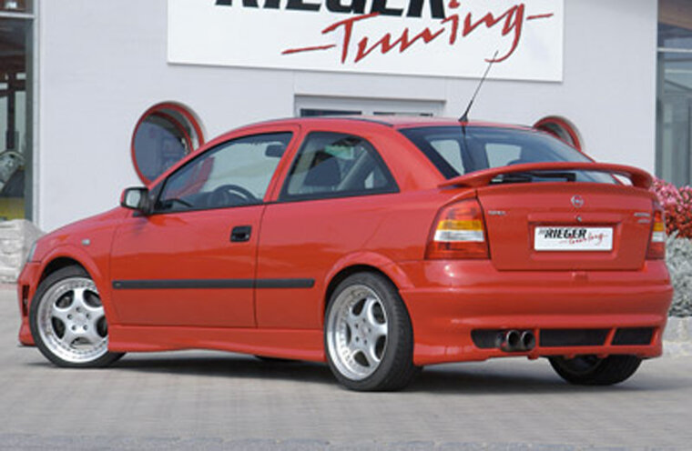 Rieger Tuning achterbumper verlenging Opel Astra G
