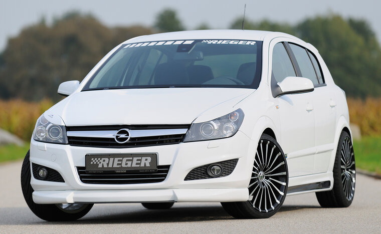 Rieger Tuning voorspoiler lip Opel Astra H
