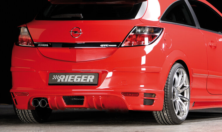 Rieger Tuning achterbumper verlenging Opel Astra H