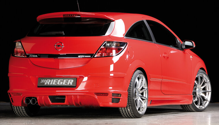 Rieger Tuning achterbumper verlenging Opel Astra H