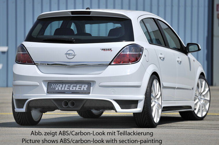Rieger Tuning achterbumper verlenging Opel Astra H