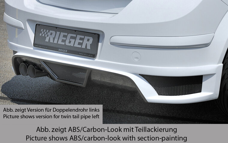 Rieger Tuning achterbumper verlenging Opel Astra H