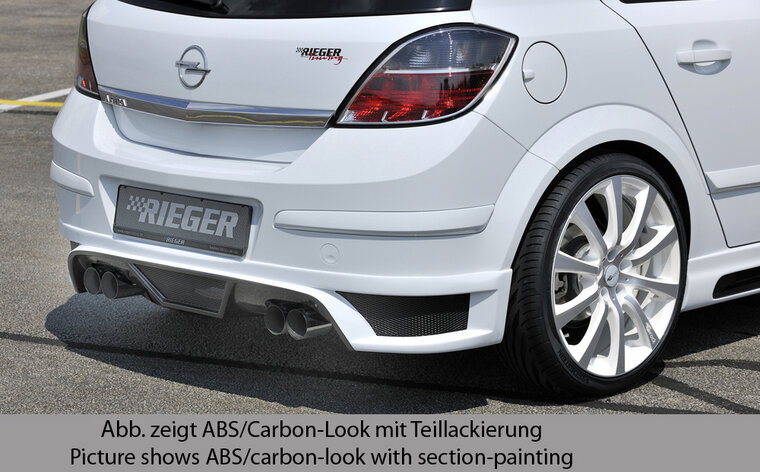 Rieger Tuning achterbumper verlenging Opel Astra H