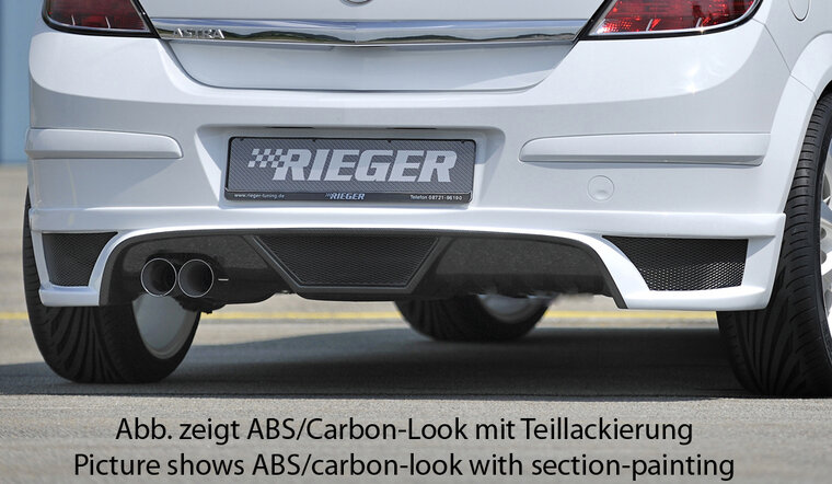 Rieger Tuning achterbumper verlenging Opel Astra H