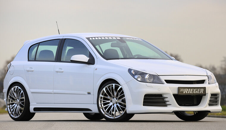 Rieger Tuning voorbumper Opel Astra H