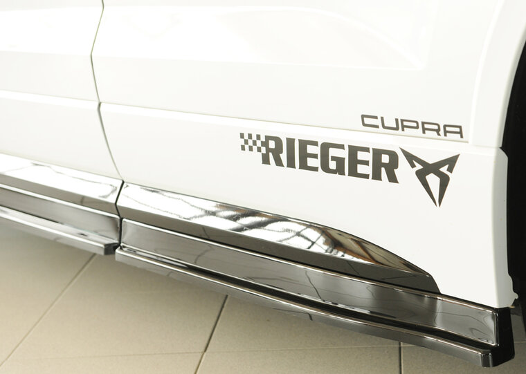 Rieger Tuning sideskirt aanzetstuk (3-delig) Rechts Seat Ateca FR / Cupra 5FP