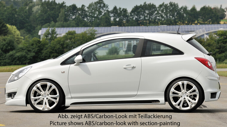 Rieger Tuning sideskirt Links Opel Corsa D